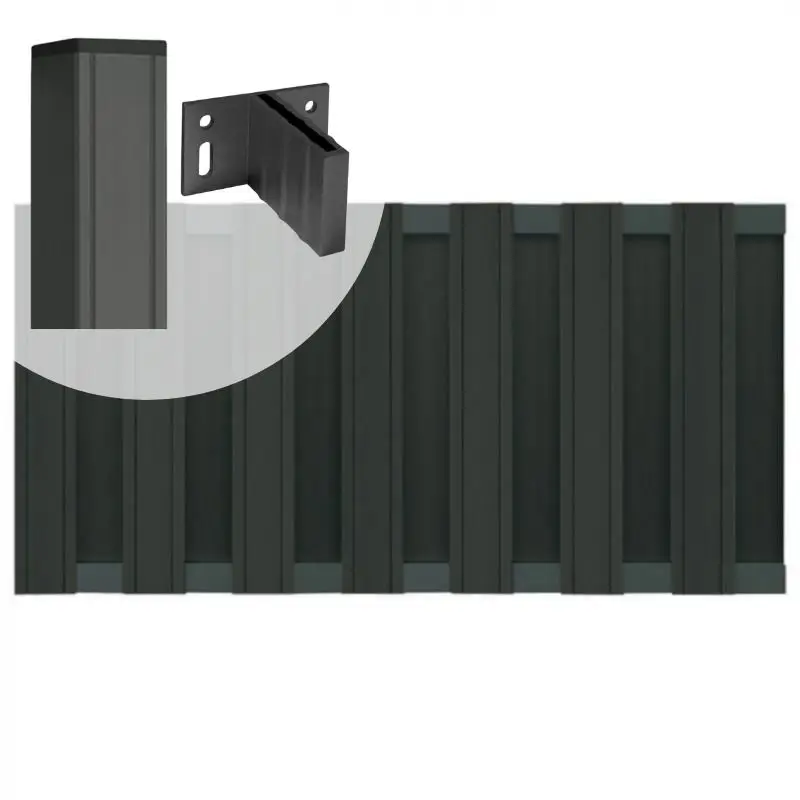 Bestseller Tuinhek set composiet Stijl antraciet met antraciet aluminium frame (5,68 mtr)