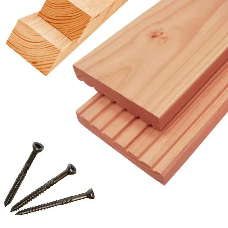 Vlonderplank totaalpakket Douglas 2,7 x 14,5 cm (2,00 mtr) groef/vlak Gecertificeerd