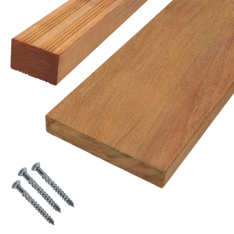 Lage Prijs Vlonderplank totaalpakket hardhout Ipé 2,5 x 14,0 cm (3,95 mtr) geschaafd