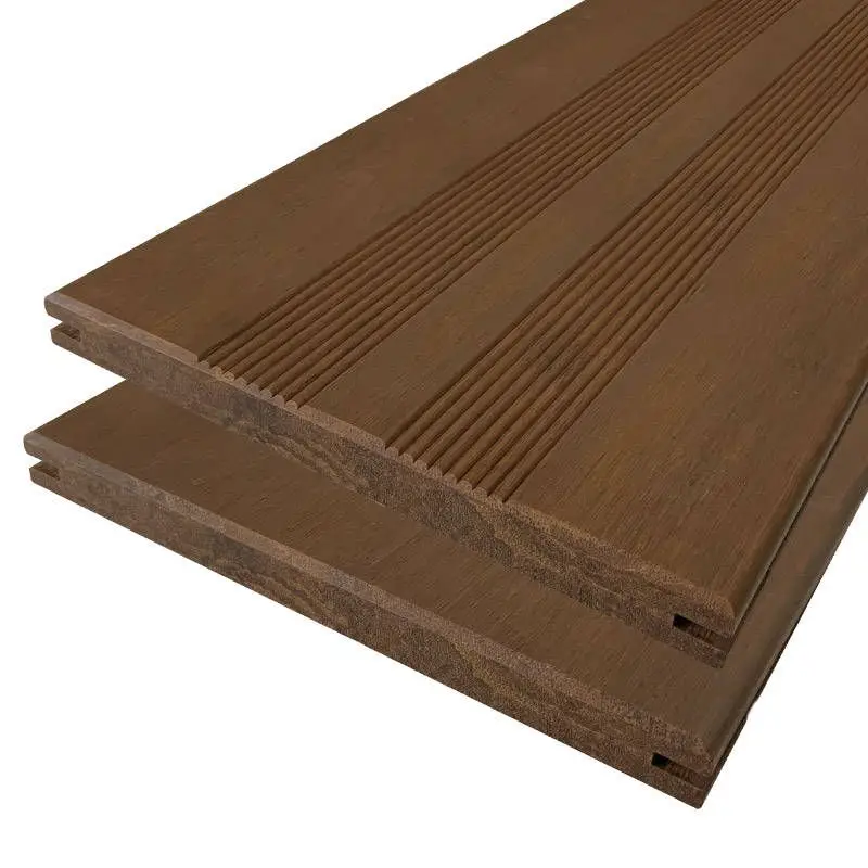 Vlonderplank Bamboe 2,0 x 20,0 cm vlak/semi-ribbel Ipé geolied Lage Kosten