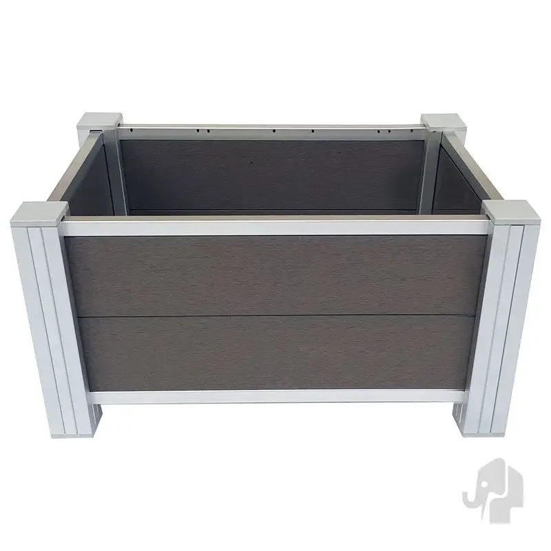 Voordeelprijs Plantenbak composiet - Rock Grey - 45 x 76 x 40 cm - incl. binnenbak