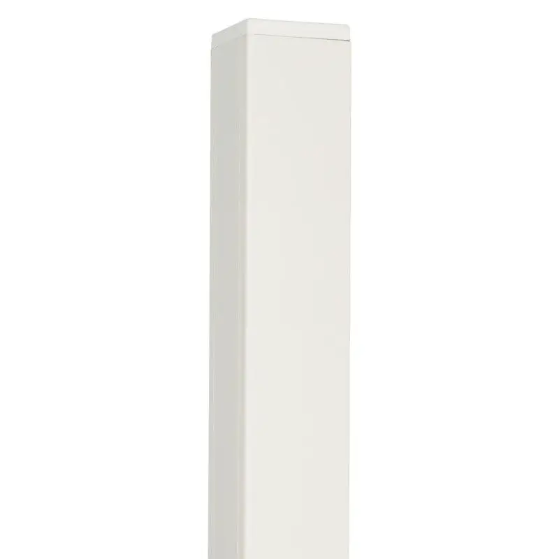Hekpaal aluminium wit met cypresse kern 6,8 x 6,8 cm Dagaanbieding