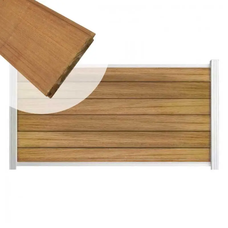 Bestseller Zelfbouw schutting hardhout Mix & Match Ipé - wit alu accessoires (180 x 90 cm)