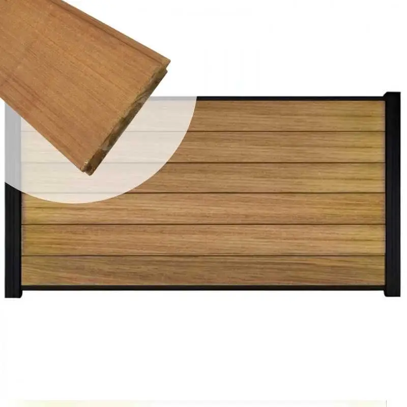 Nu Kopen Zelfbouw schutting hardhout Mix & Match Ipé - zwart alu accessoires (180 x 90 cm)
