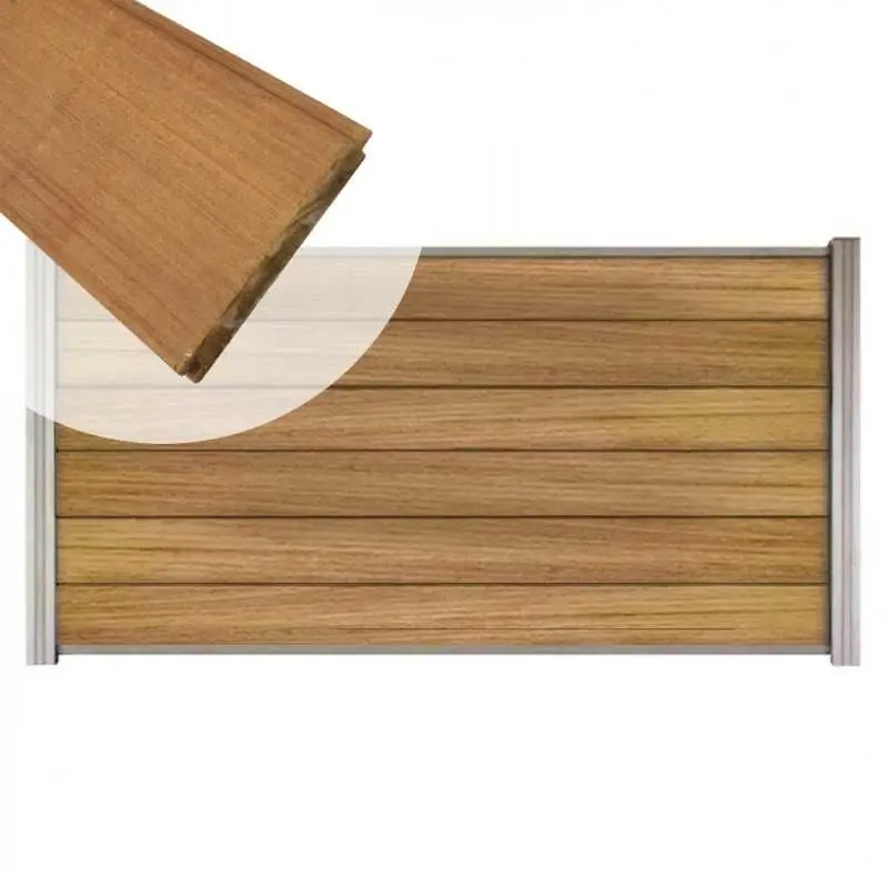 Nieuw Zelfbouw schutting hardhout Mix & Match Ipé - blank alu accessoires (180 x 90 cm)