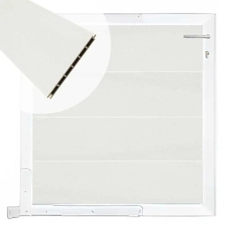 Tuinpoort aluminium wit frame Modular - composiet co-ex wit (90 x 90 cm) Koop Online