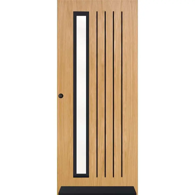 Voordeur IsoTherm Eiken - Meribel (L1 / R4) - Stomp - Transparant voorgelakt Bestseller