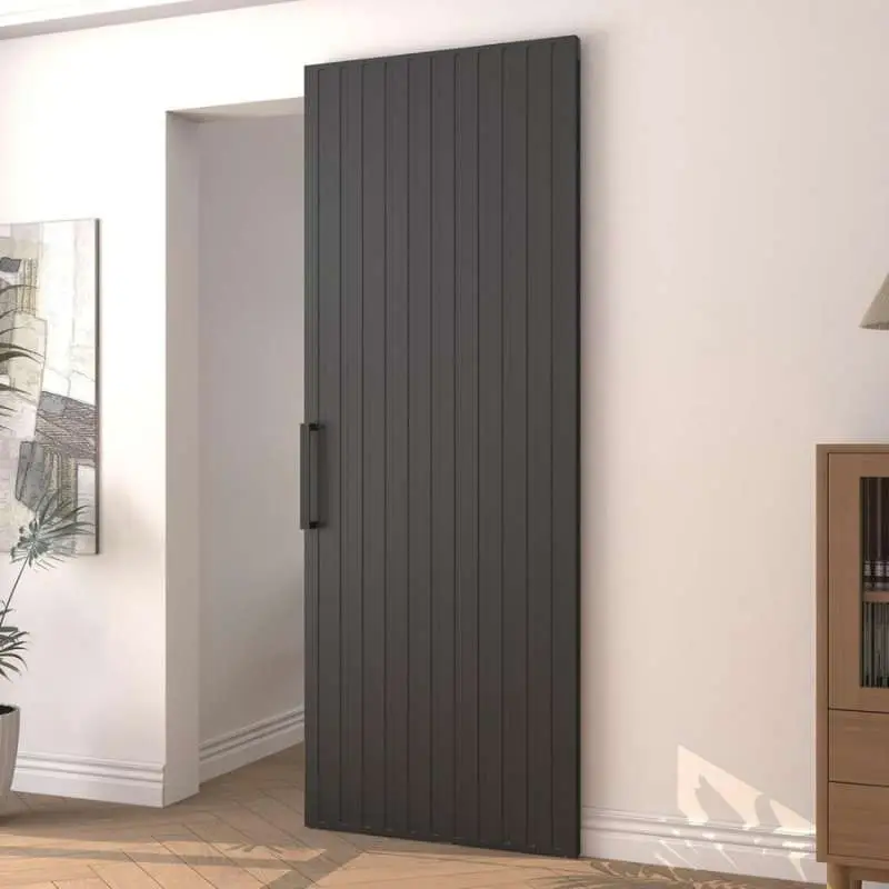 Schuifdeur onzichtbaar - Loft zwart - 100 x 215 cm - compleet systeem Koopje