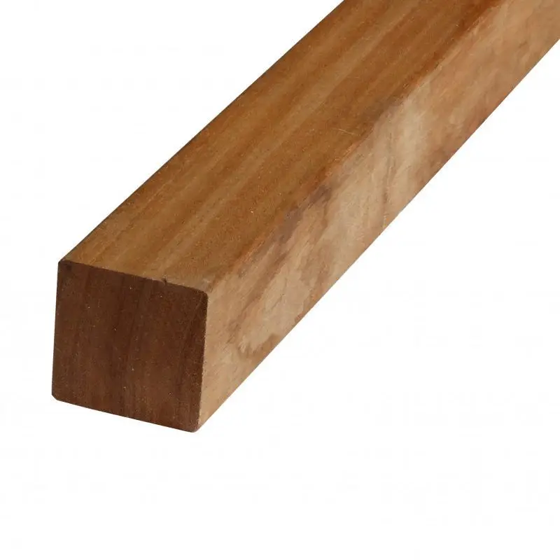 Paal hardhout Angelim 7 x 7 cm (180 cm) ongepunt geschaafd Tijdelijk Beschikbaar