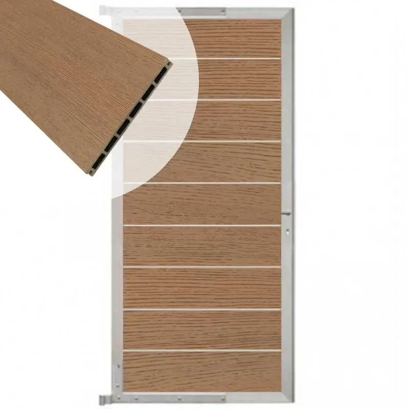 Koop Vandaag Tuindeur aluminium blank frame Modular - composiet co-ex dark brown (90 x 200 cm)