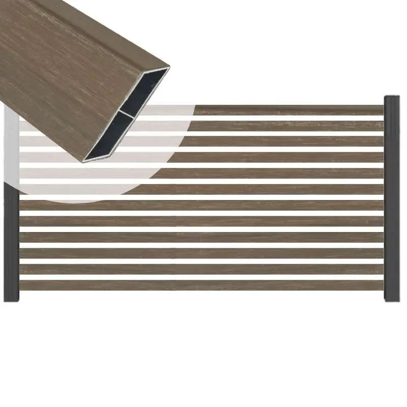 Express Levering Zelfbouw schutting Louvre Rhombus ipé - tbv antraciet aluminium palen (180 x 90 cm)