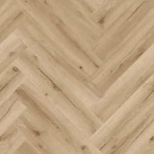 Beperkte Voorraad LVT DESIGN 555 Wooden Styles Visgraat Click 702H Oak cream 7,0/0.55 15×75 1,575m²