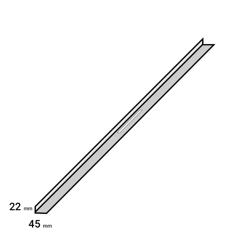 Hete Deal LED-hoekprofiel 22/45 landhuis eiken 1,35 mtr