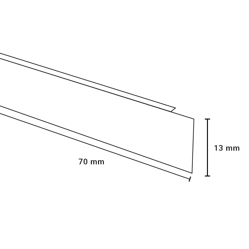 Aanbieding Kantafwerking 13×70 mm gebleekt eiken (50 cm)