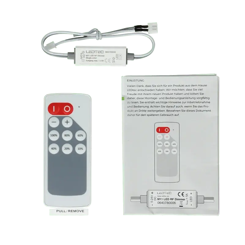 TR LED dimmer + afstandsbediening Op = Op