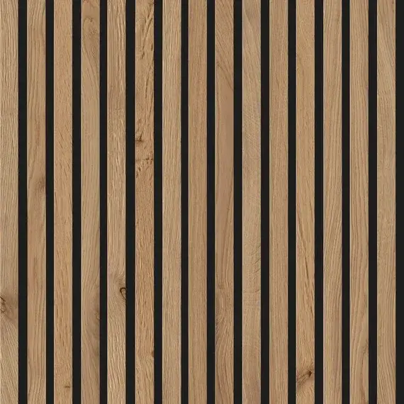 Merkproduct JOKA Paro Akustik BPD360 2400x600mm Eiken Rustikal Zwart Vlies Pak 2,88m²