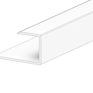 Exclusieve Aanbieding JOKA PARO Akustik Alu U-Eindprofiel voor vlakke montage PPU003 Wit mat 20x20mm 3,05mtr