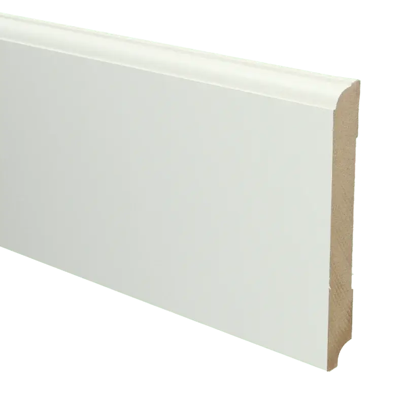Beste Prijs MDF Eigentijdse plint 150×18 wit voorgel. RAL 9010