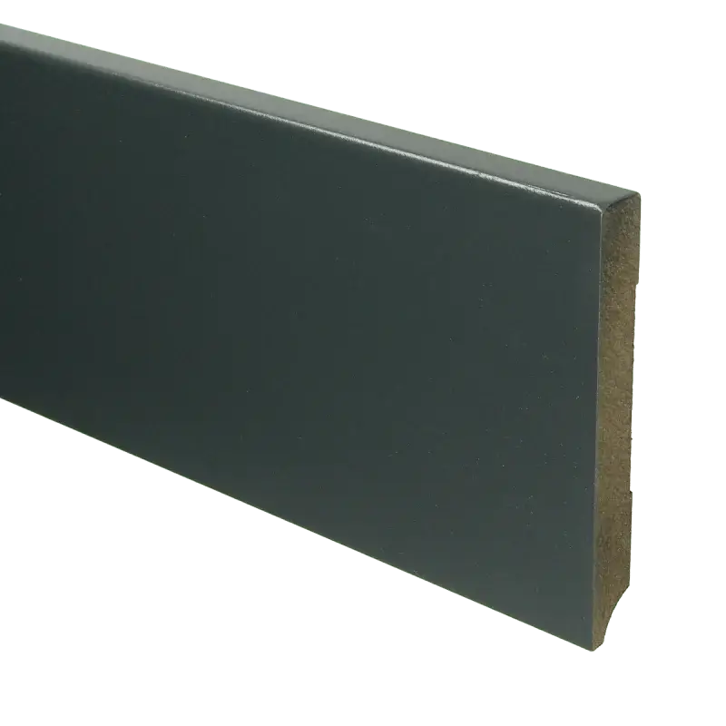 Uitverkoop MDF Moderne plint 120×15 voorgelakt RAL 7016