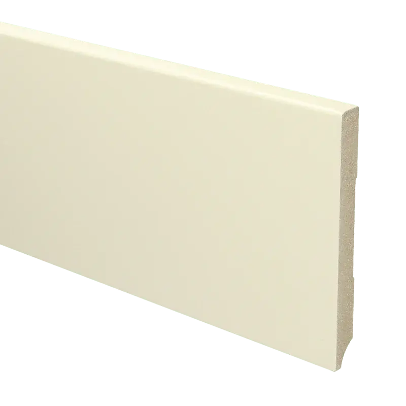 MDF Moderne plint 120×12 voorgelakt RAL 9001 Shop Nu