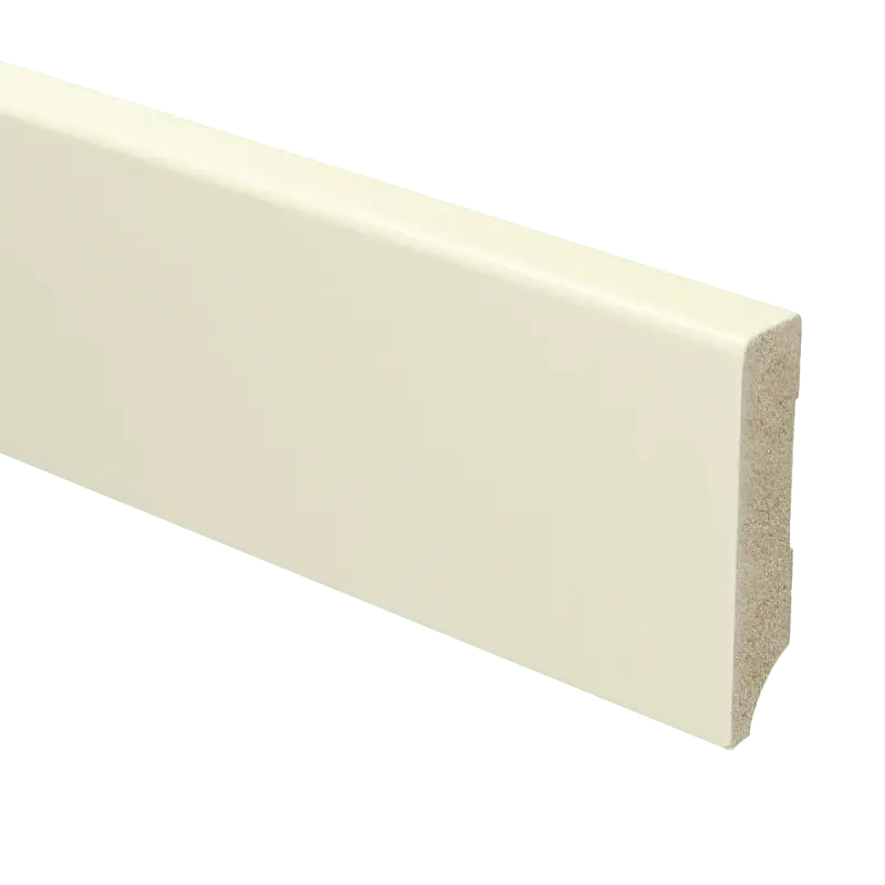 Lage Prijs MDF Moderne plint 70×15 voorgelakt RAL 9001