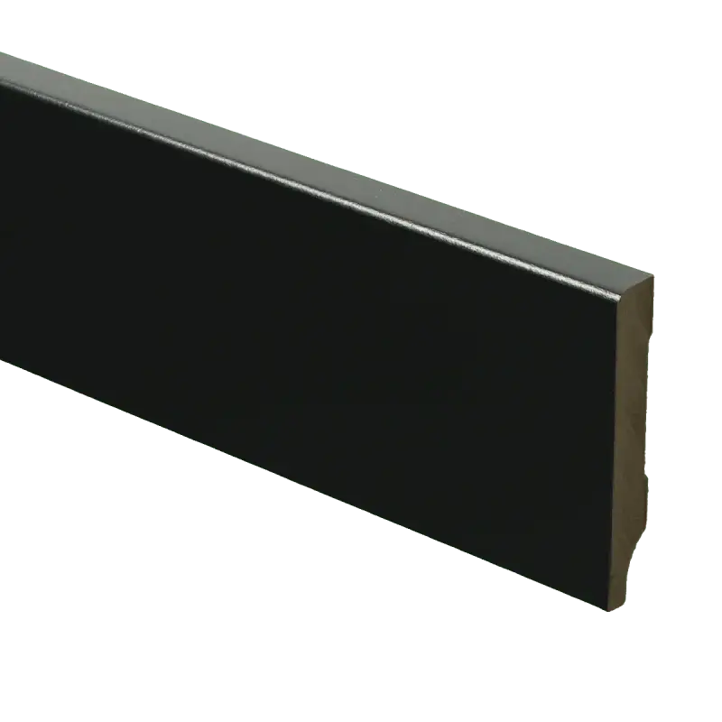 MDF Moderne plint 55×9 voorgelakt RAL 9005 Beste Prijs