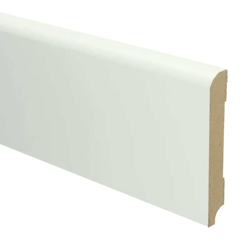 Betrouwbaar MDF Koloniale plint 120×18 wit voorgelakt RAL 9010
