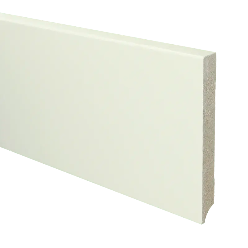 Nu Kopen MDF Moderne plint 150×18 wit voorgelakt RAL 9010