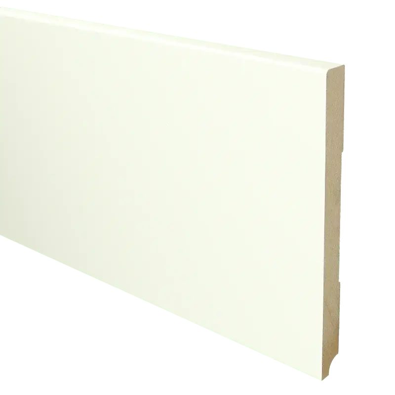 MDF Moderne plint 190×15 wit voorgelakt RAL 9010 Hete Deal