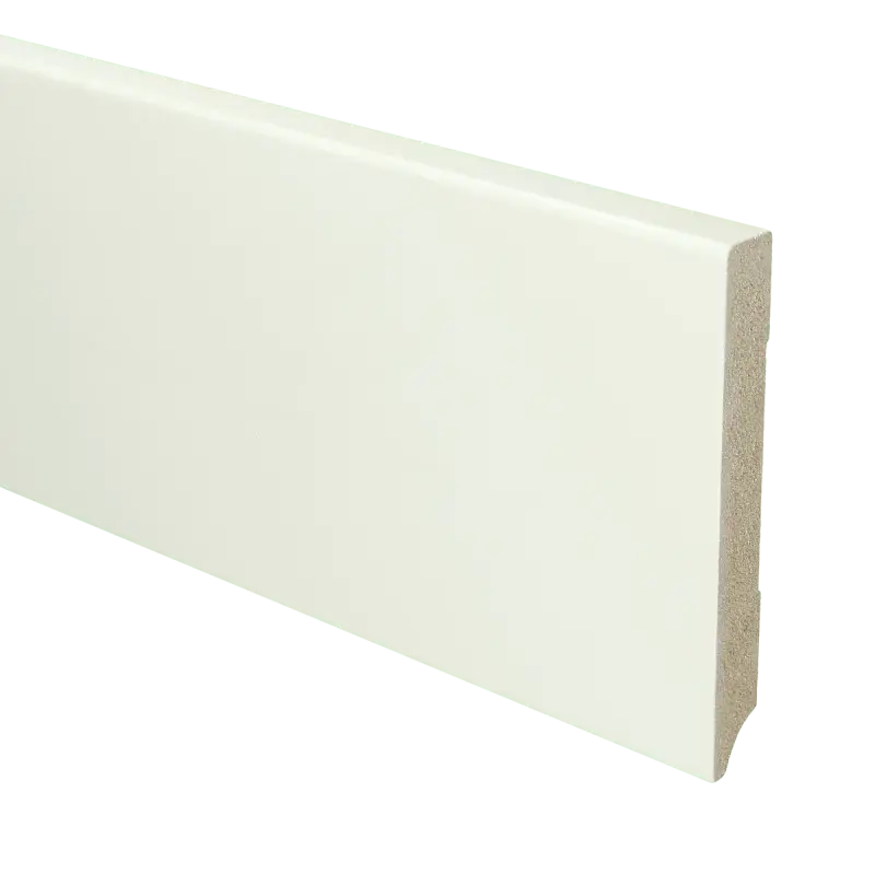 MDF Moderne plint 120×15 voorgelakt RAL 9016 Alleen Vandaag