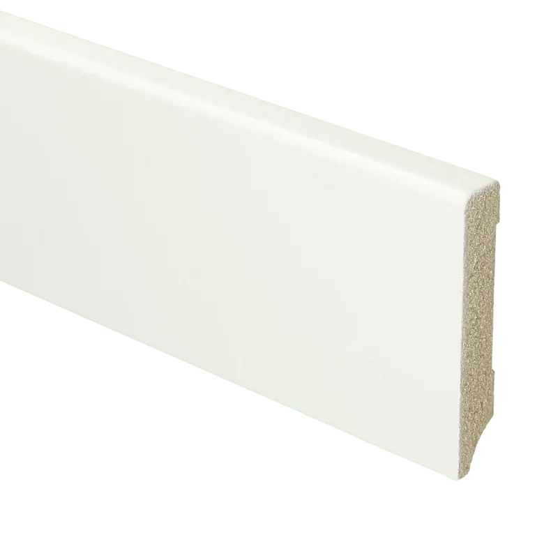Aanbieding MDF Moderne plint 70×12 voorgelakt RAL 9016