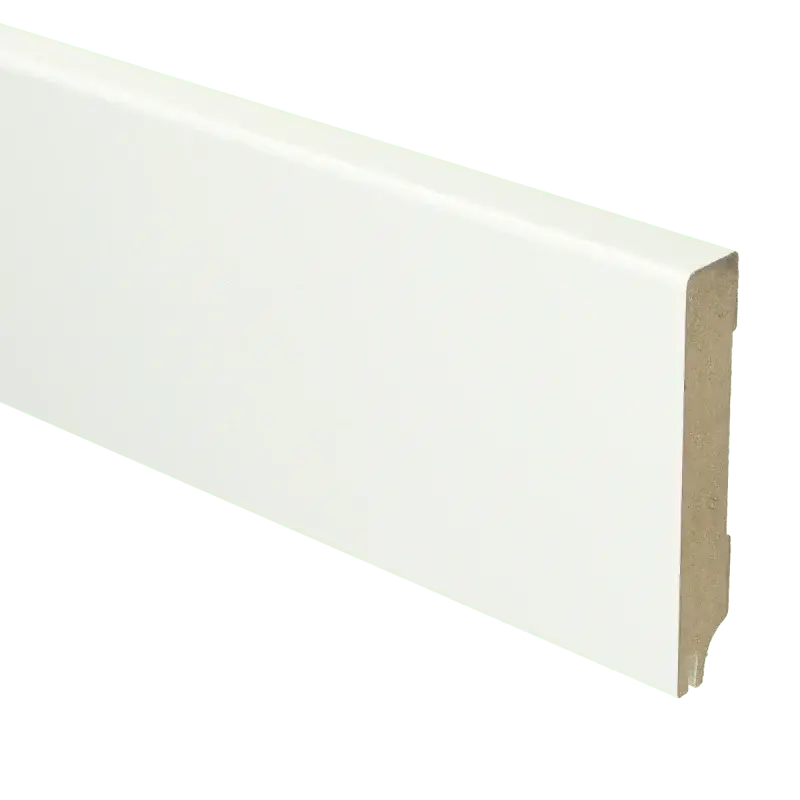 MDF Moderne plint 90×15 RAL 9016 + uitsparing Finale Uitverkoop