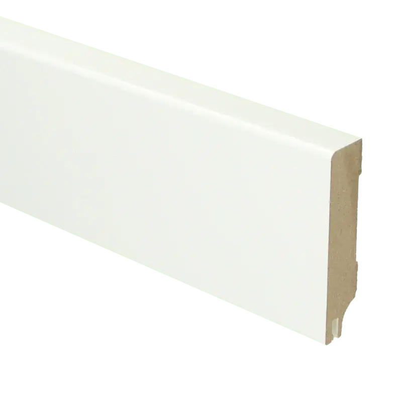 MDF Moderne plint 70×15 RAL 9016 + uitsparing Aanbieding