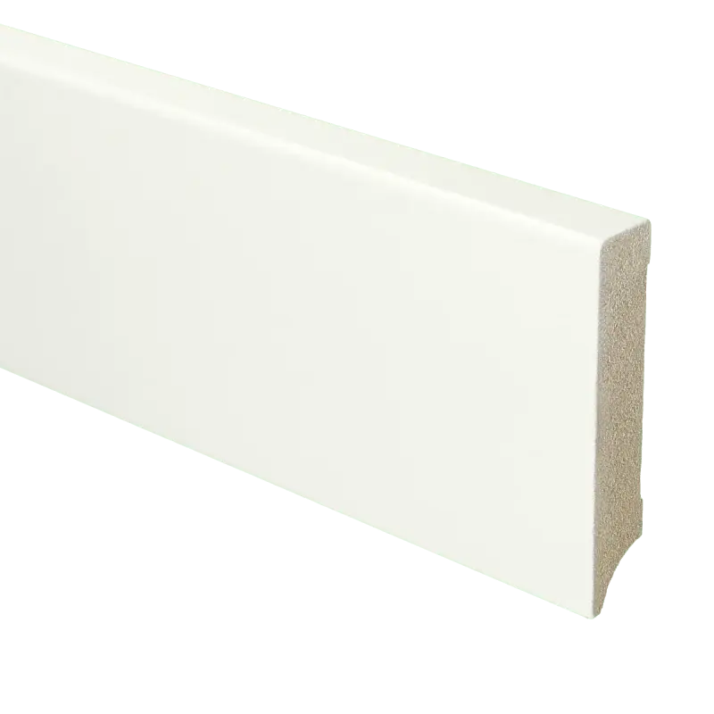 MDF Moderne plint 90×18 voorgelakt RAL 9016 Goedkoop