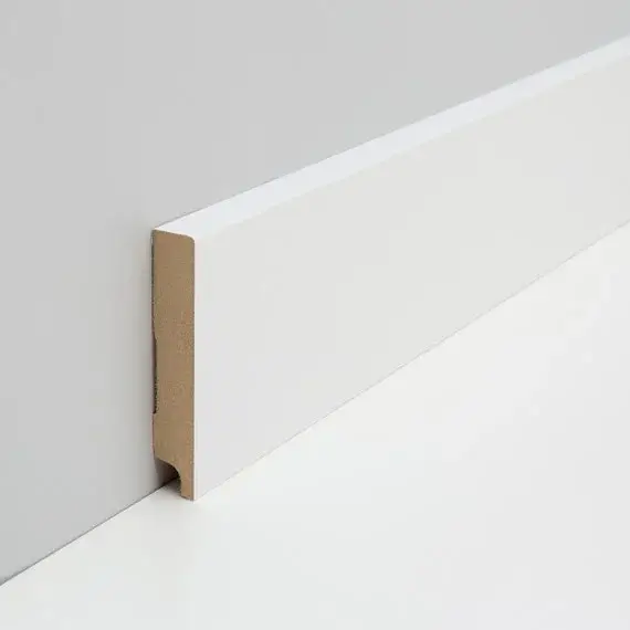 Bestseller JOKA Plint MDF folie M#432 CUBE 14x 78mm Wit WS16 2,40mtr