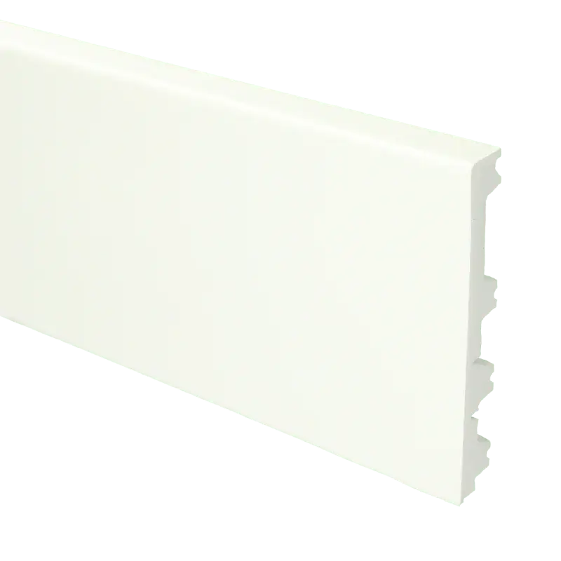 Uitverkoop Flexibele Moderne plint 120/90/70×12 wit