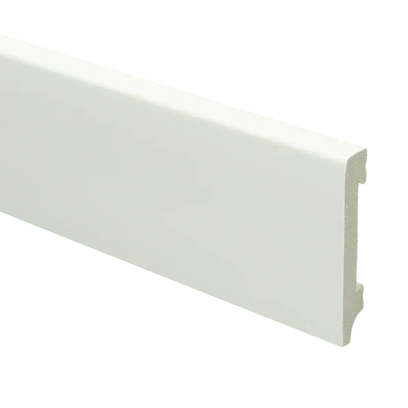Watervaste kunststof Moderne plint 70×12 wit Beste Prijs