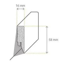 Fabrieksprijs Styleplint 1515 16x58x250cm (10stuks) UITLOPEND