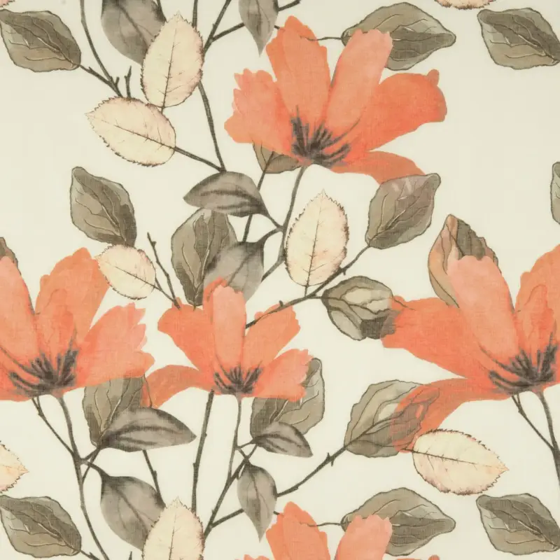 Gordijnstof Amapola Amapola orange 320 A 90 x 80 623315 kleur 582 Beperkte Voorraad