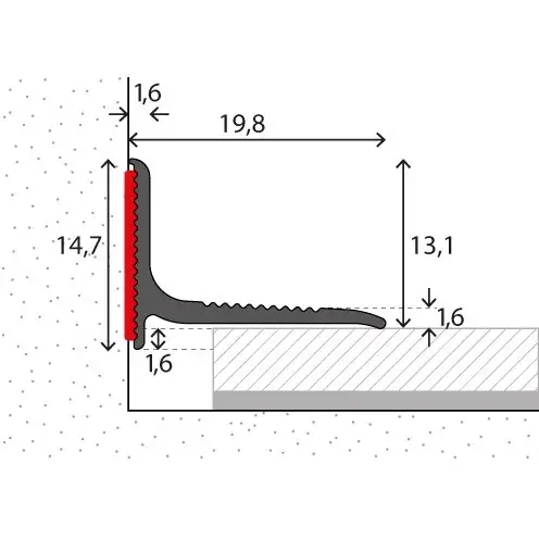 Kozijn/Wandaansluitprofiel (N) Wit Gepoedercoat 20x13mm 250cm – nr. 290 2901430250 Weekendaanbieding