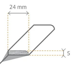 Actieprijs Plakplint 1977 5x24x240cm (40stuks)