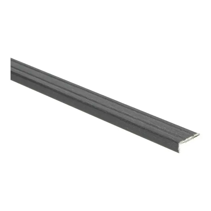 Goedkoop Hoeklijn profiel 10 mm Wengé zwart zelfklevend, lengte 2 meter