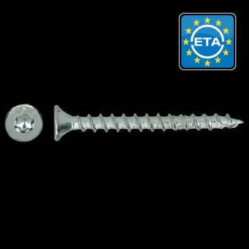 Nu Kopen 3.5 X 50 mm Spaanplaatschroef platkop verzinkt Torx (T15) 200 stuks