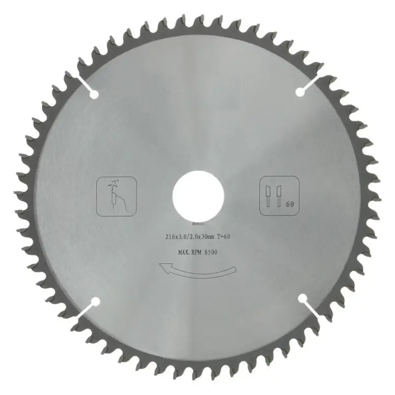 Afkortzaagblad PROF 216 x 30 mm T60 Nieuw