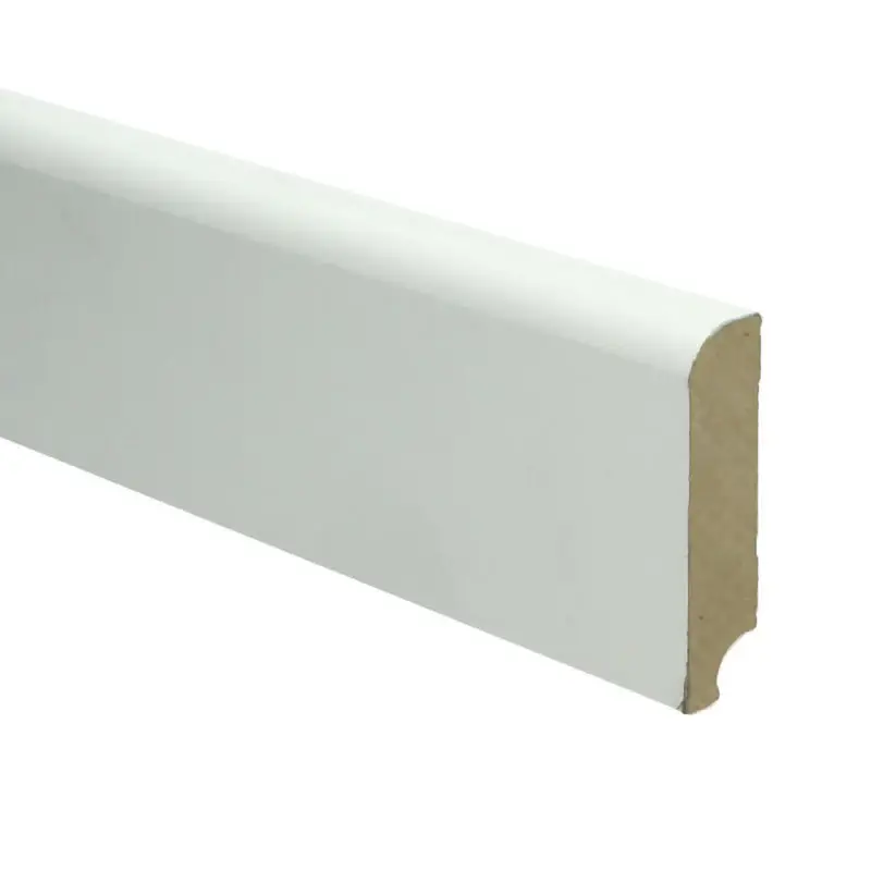 MDF Koloniale plint 76x18 wit voorgelakt RAL 9010 Dagaanbieding