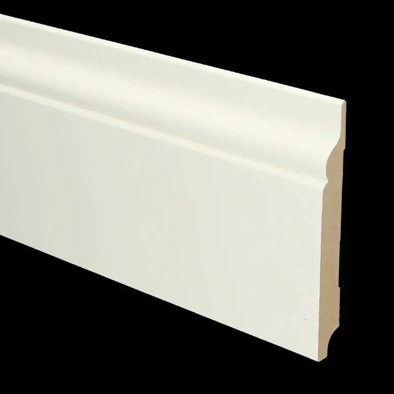 MDF Romantische plint 150x18 wit voorgelakt RAL 9010 Must-Have