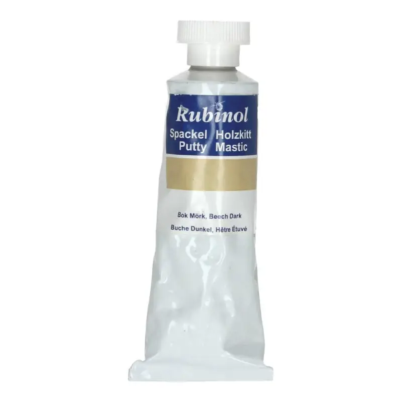 Vloeibaar hout Rubinol Putty beuken donker 100 gr. Gecertificeerd