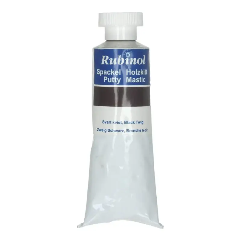 Laatste Versie Vloeibaar hout Rubinol Putty zwart 100 gr.