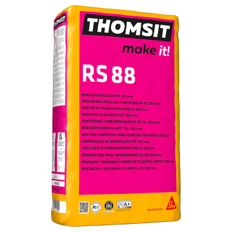 Thomsit RS 88 Renovatie egaliseermiddel 25 kg Op = Op