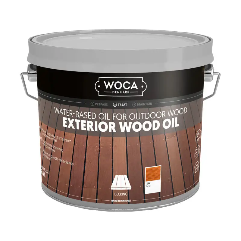 WOCA Exterior Oil Teak 2,5 L Bestel Nu